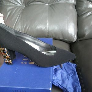 Stewart wizeman embellished black pumps